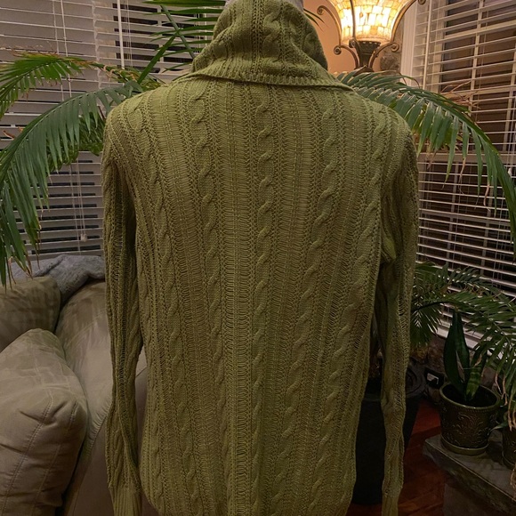 Cowl neck cotton knit sweater - Picture 4 of 5